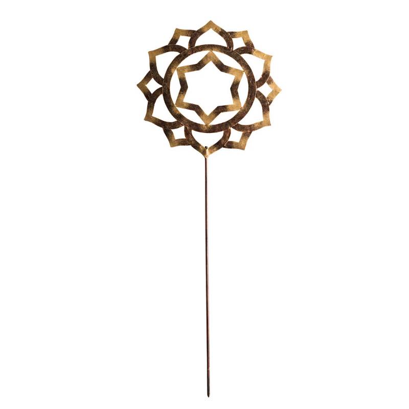 Chakra Symbol Garden and Planter Metal Stake - Loving